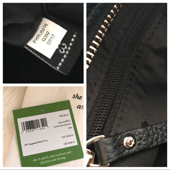 Kate Spade Dunne Lane Large Leopard Print Lake - Picture 7 of 7